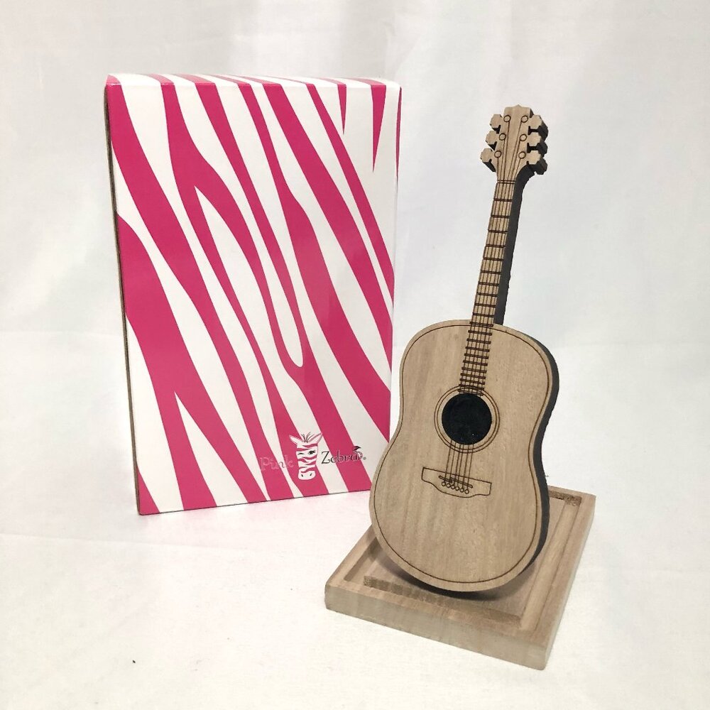 Pink Zebra "Soaks" Guitar (NWT)